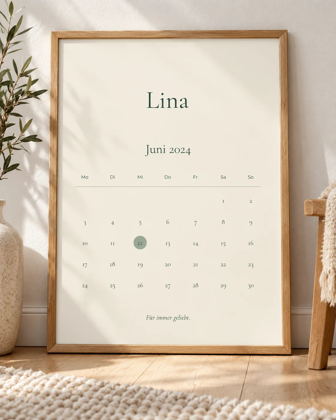 Wohnbeispiel: Dein erster Tag – Kalender