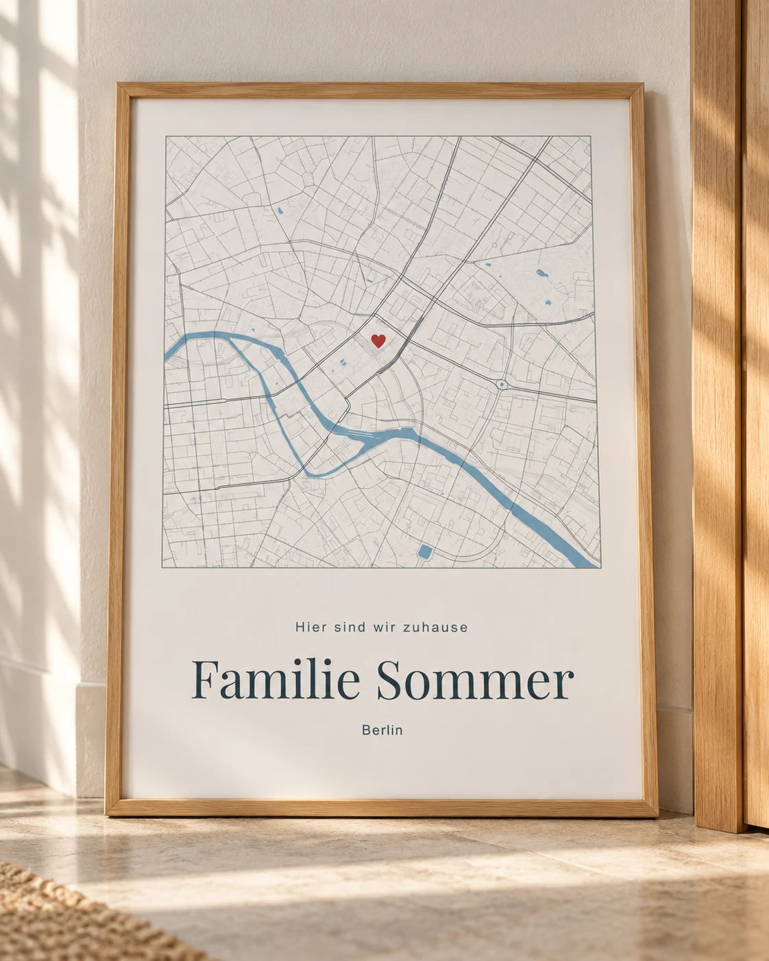 Wohnbeispiel: Hier sind wir zuhause – personalisierte Stadtkarte